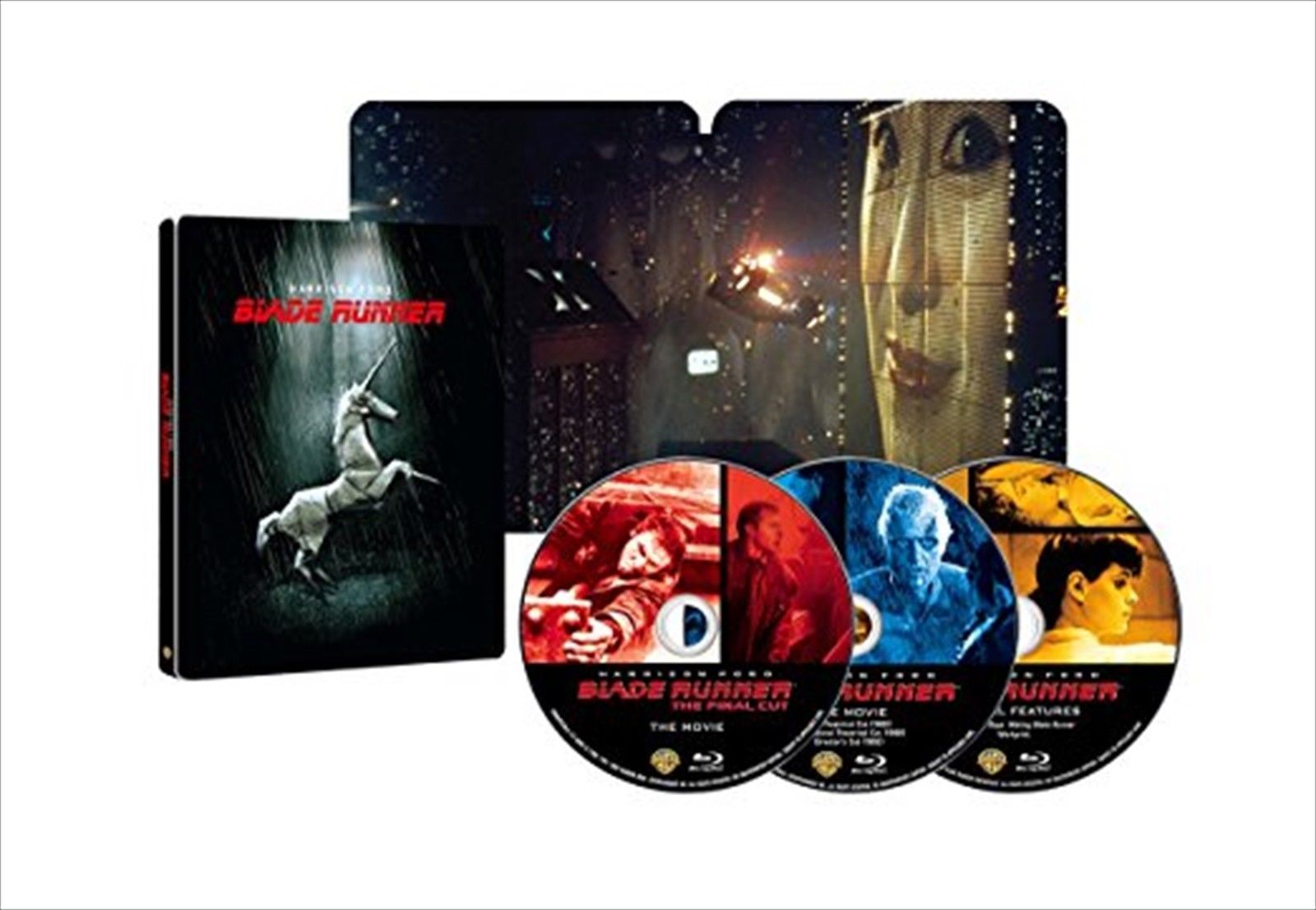 "BLADE RUNNER" JAPAN 3-Disc Blu-ray STEELBOOK F/S SAL NEW JAPAN